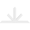 Ekena Millwork Saratoga Architectural Grade PVC Gable Bracket, 84"W x 45 1/2"H x 4"D x 6"F, 13/12 Pitch GBP084X46X0406SAR00 - alternate 4